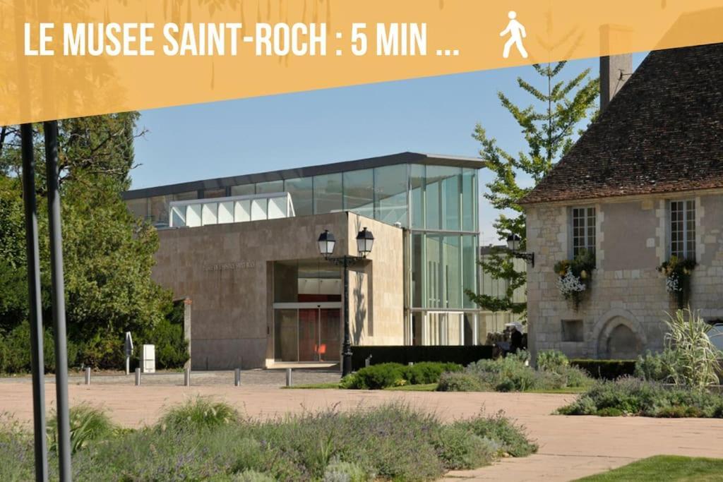 Le Saint-Roch, Centre-Ville, Terrasse Privee Issoudun Exterior foto
